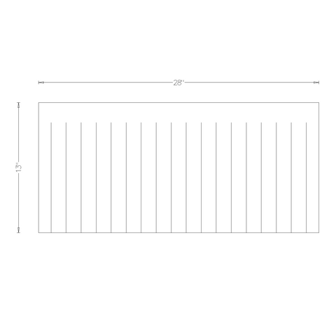 Xray Curtain Set for Eagle Pack 550 - 28 in W x 13 in H - 0.6mm Lead Equivalence - Set of 4 - XRC434-RBK660